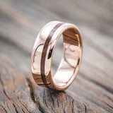 "VERTIGO" - IRONWOOD WEDDING BAND-Staghead Designs