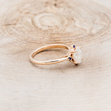 "ZELLA" - OVAL MOISSANITE ENGAGEMENT RING WITH BLUE SAPPHIRE ACCENTS - 14K ROSE GOLD - SIZE 7-RGZELLAWOVALMOISANDACCSAPP-4_1200x_d8751072-25c1-4d19-b81b-b161e9195d40