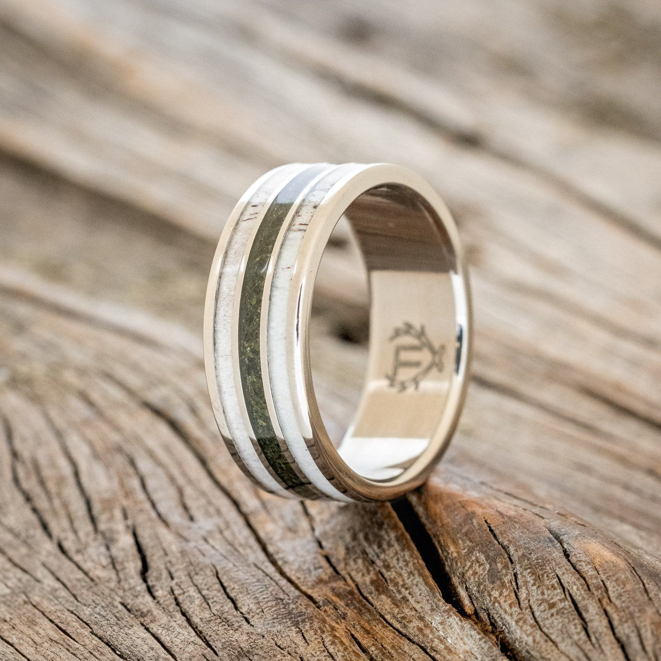 "RIO" - MOSS & ANTLER WEDDING BAND-1