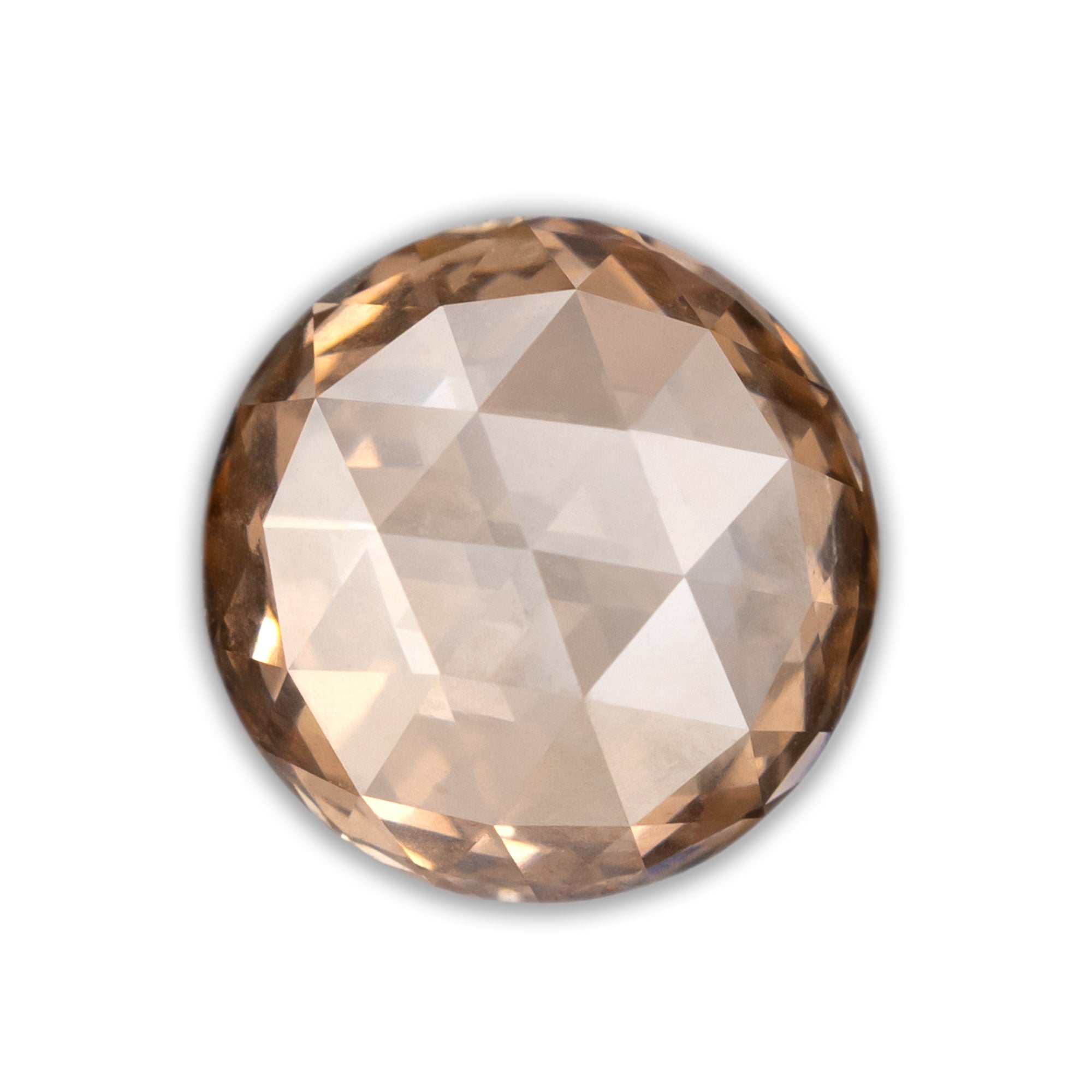CLASSICAL Diamonds 20〜23 1.55ct 7.67x3.1mm Round Rose Cut Lab-Grown Champagne Diamond - VS1