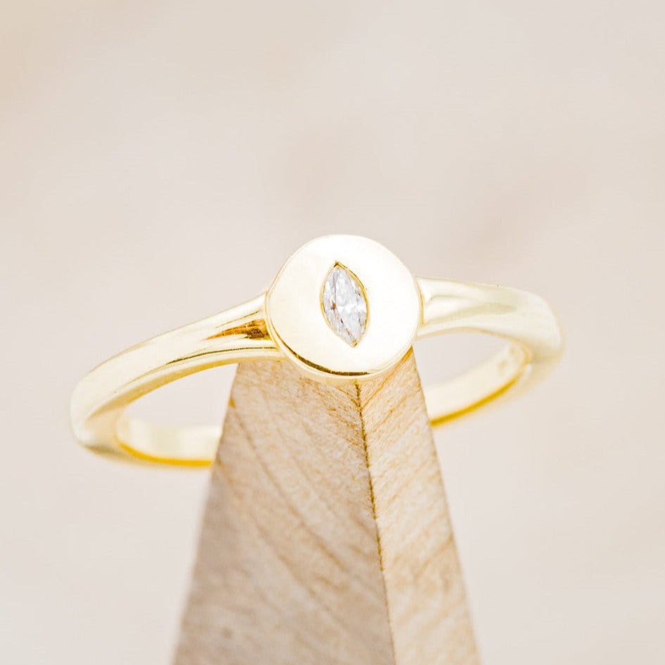 "SANURA" - MARQUISE DIAMOND STACKING BAND-1