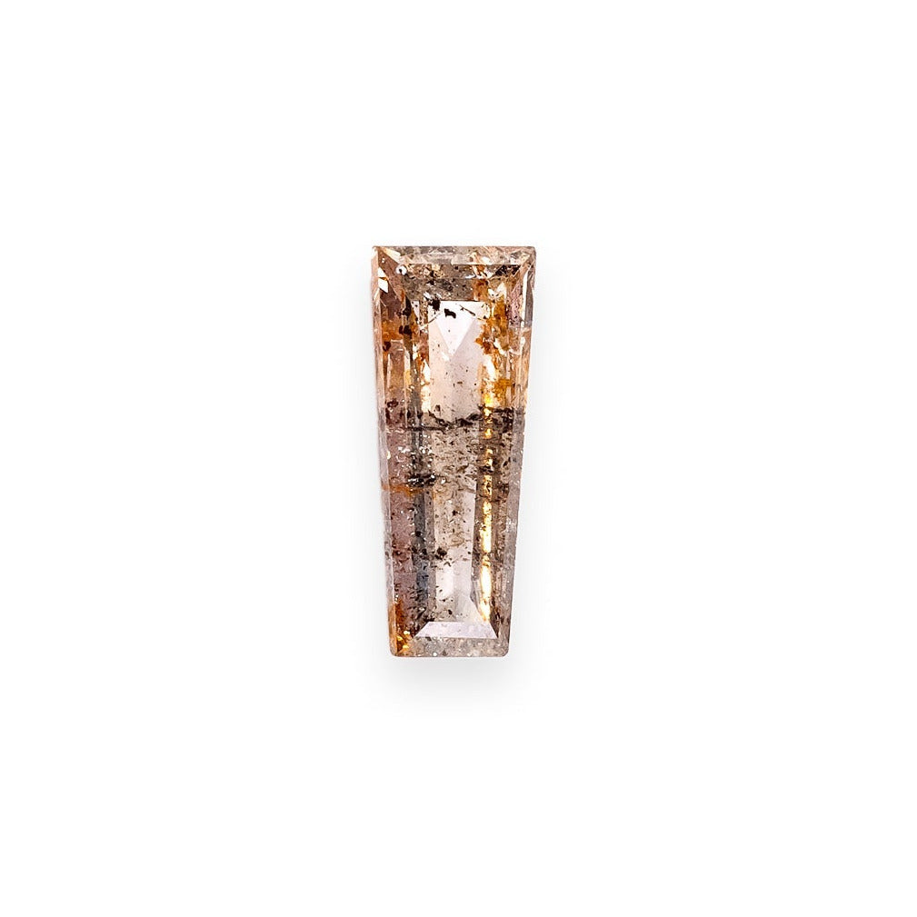 "SÉPHORA" -TAPERED BAGUETTE CUT CALICO SALT & PEPPER DIAMOND-1