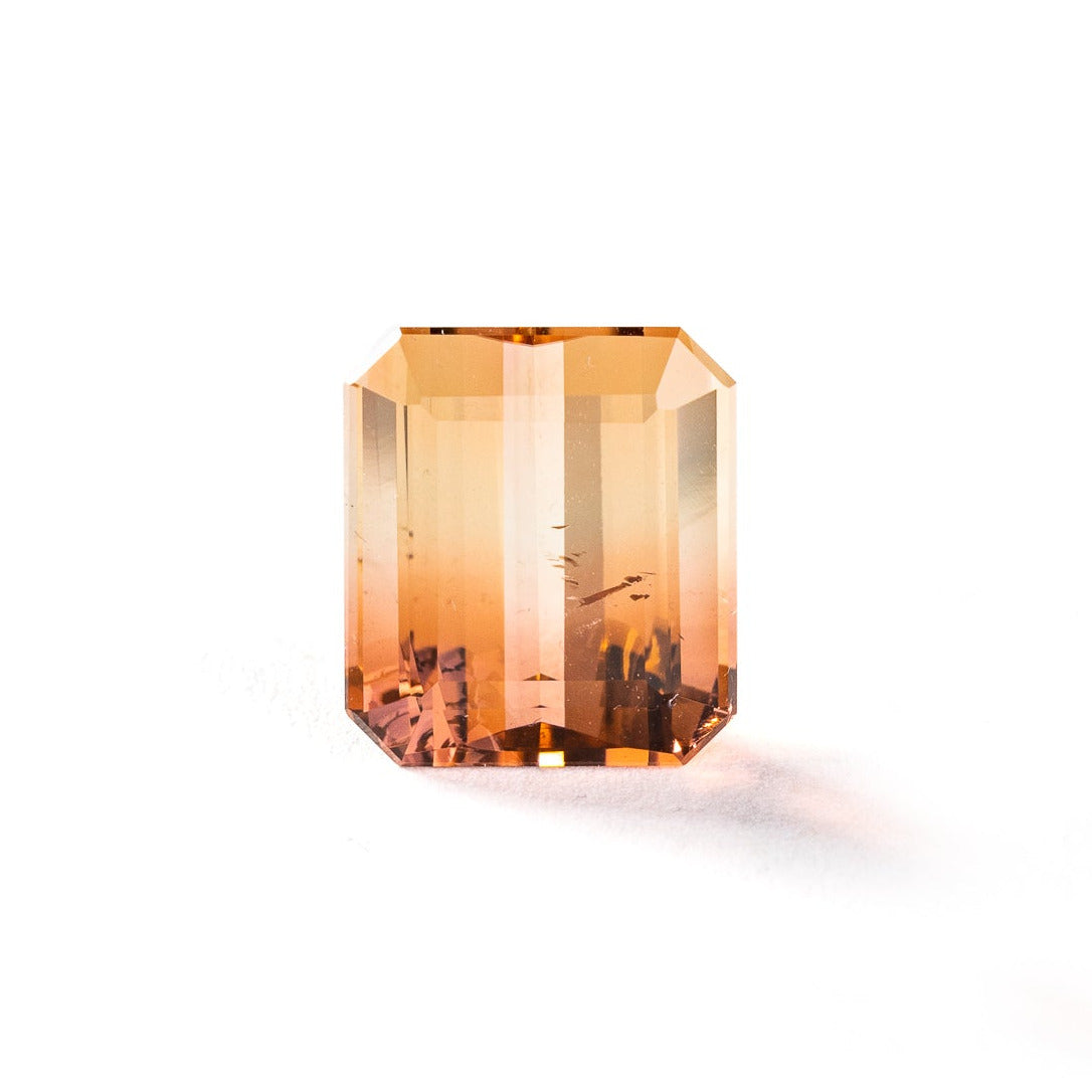 "SERENITY" - EMERALD CUT BI-COLOR TOURMALINE-1