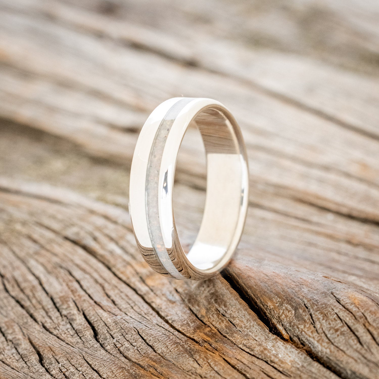 "VERTIGO" - FIRE & ICE OPAL WEDDING BAND-4