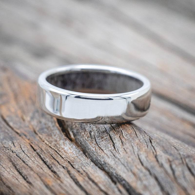 ANTLER LINED WEDDING BAND-Staghead Designs