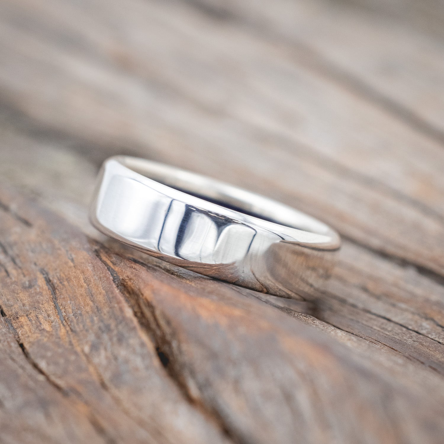 BLUE GOLDSTONE CHANNEL LINED RING-Staghead Designs