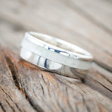 "CASTOR" - MOTHER OF PEARL WEDDING RING-Staghead Designs