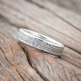 CELTIC LOVE KNOT ENGRAVED WEDDING BAND-Staghead Designs