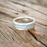 "COSMO" - TURQUOISE & FIRE AND ICE OPAL WEDDING RING-9