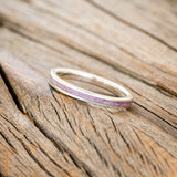 "ETERNA" - SUGILITE WITH FIRE & ICE OPAL STACKING BAND