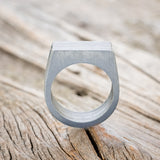 "HEMLOCK" - CUSTOMIZABLE SILVER POISON RING WITH A DARKNESS TREATMENT FINISH-3