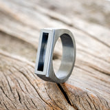 "HEMLOCK" - CUSTOMIZABLE SILVER POISON RING WITH A DARKNESS TREATMENT FINISH-9