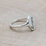 "LILY OF THE VALLEY" - ENGRAVABLE SIGNET RING-2