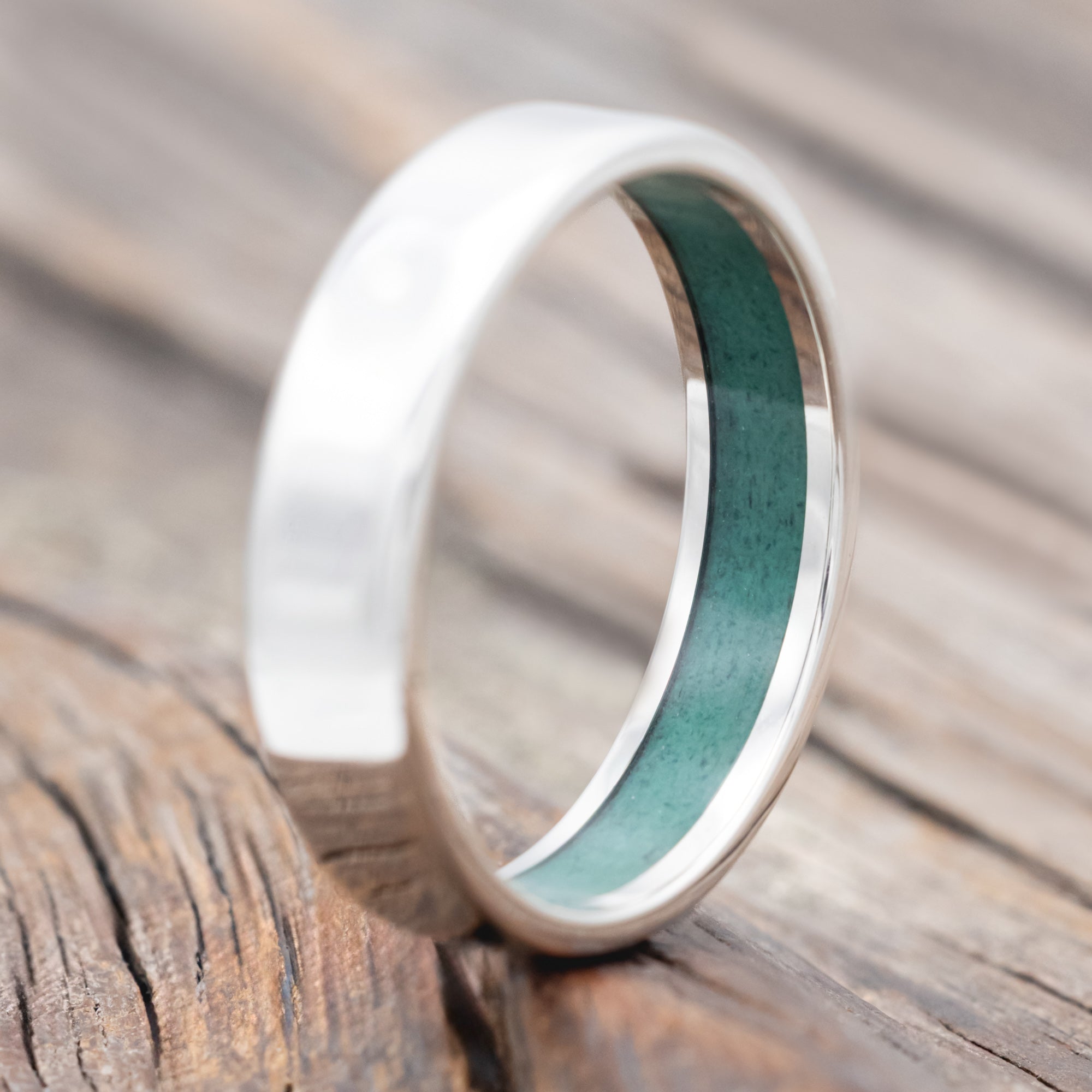 MALACHITE LINED WEDDING BAND-Staghead Designs