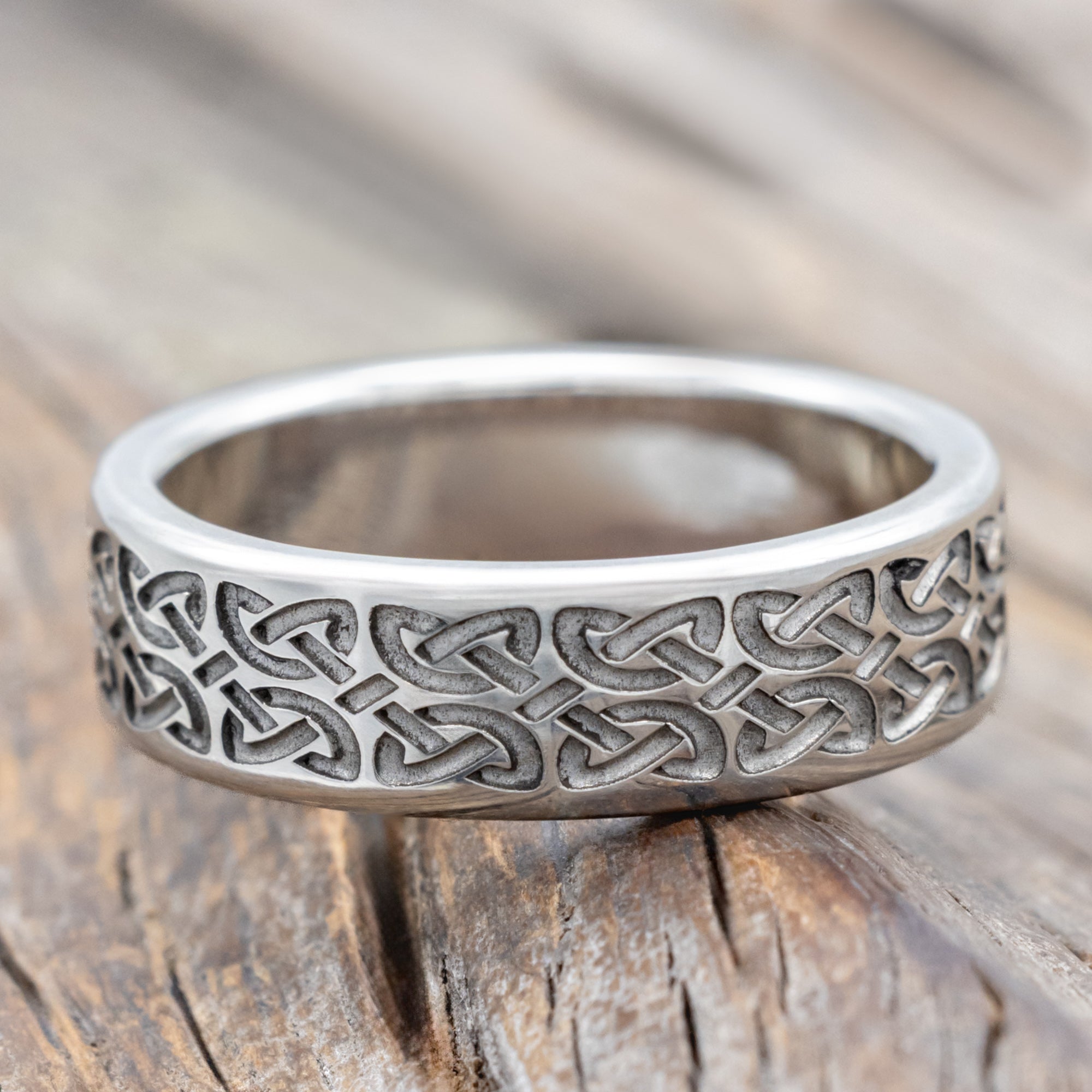 Matching Set Of Celtic Love Knot Wedding Bands-Staghead Designs