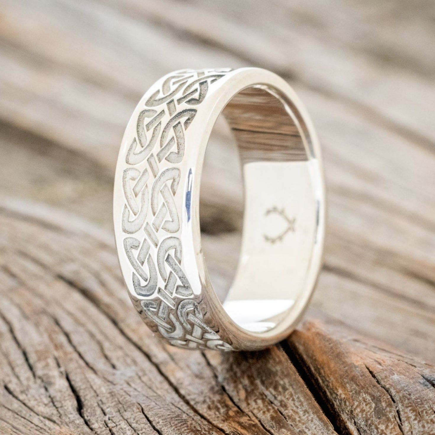 MATCHING SET OF CELTIC LOVE KNOT WEDDING BANDS-9