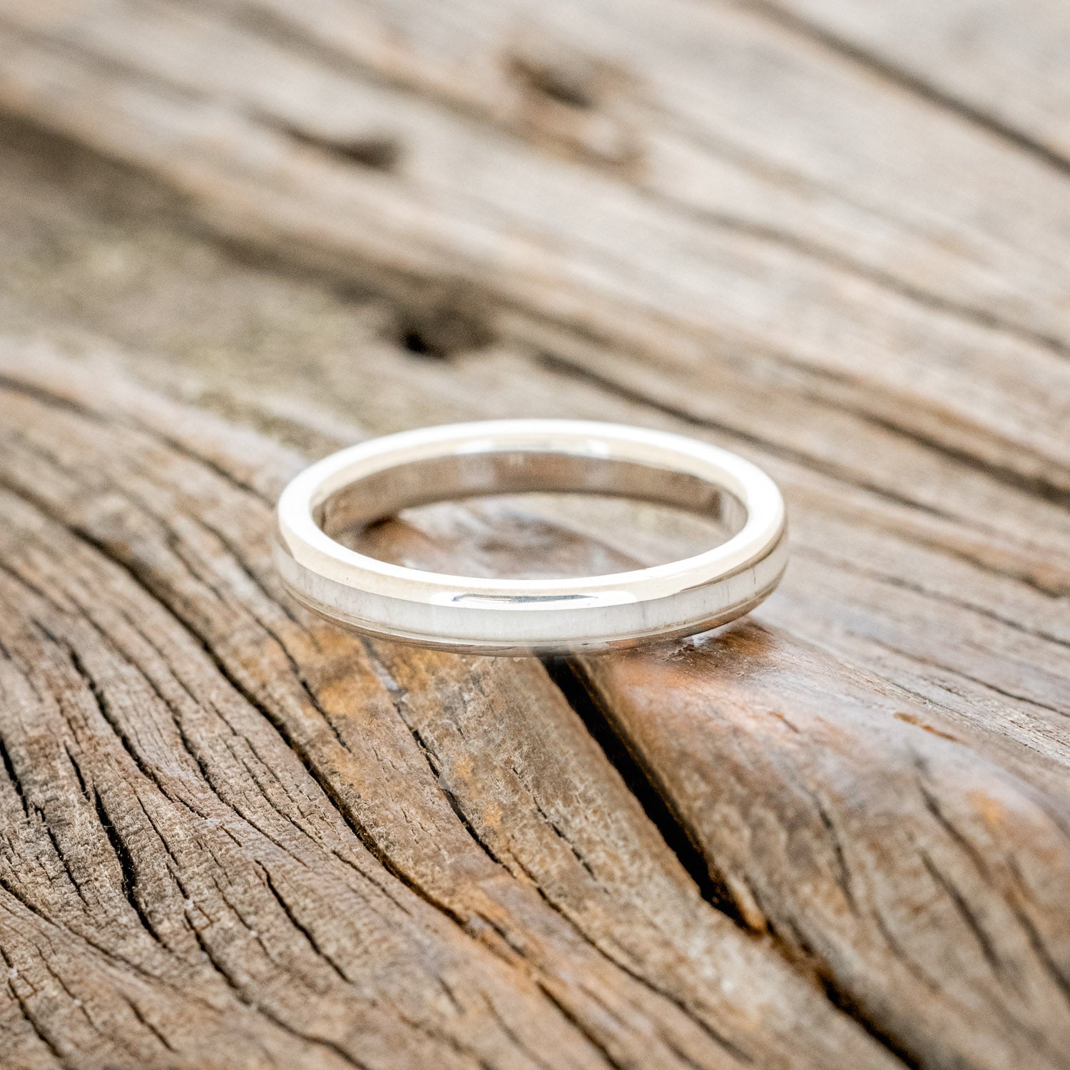 "RAINIER" - MATCHING SET OF ANTLER & IRONWOOD WEDDING BANDS-14