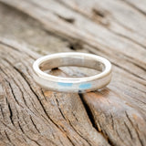 "PERENNA" - ANTLER & TURQUOISE DEPOSITS STACKING BAND-3