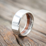 REDWOOD & ANTLER LINED WEDDING RING-Staghead Designs