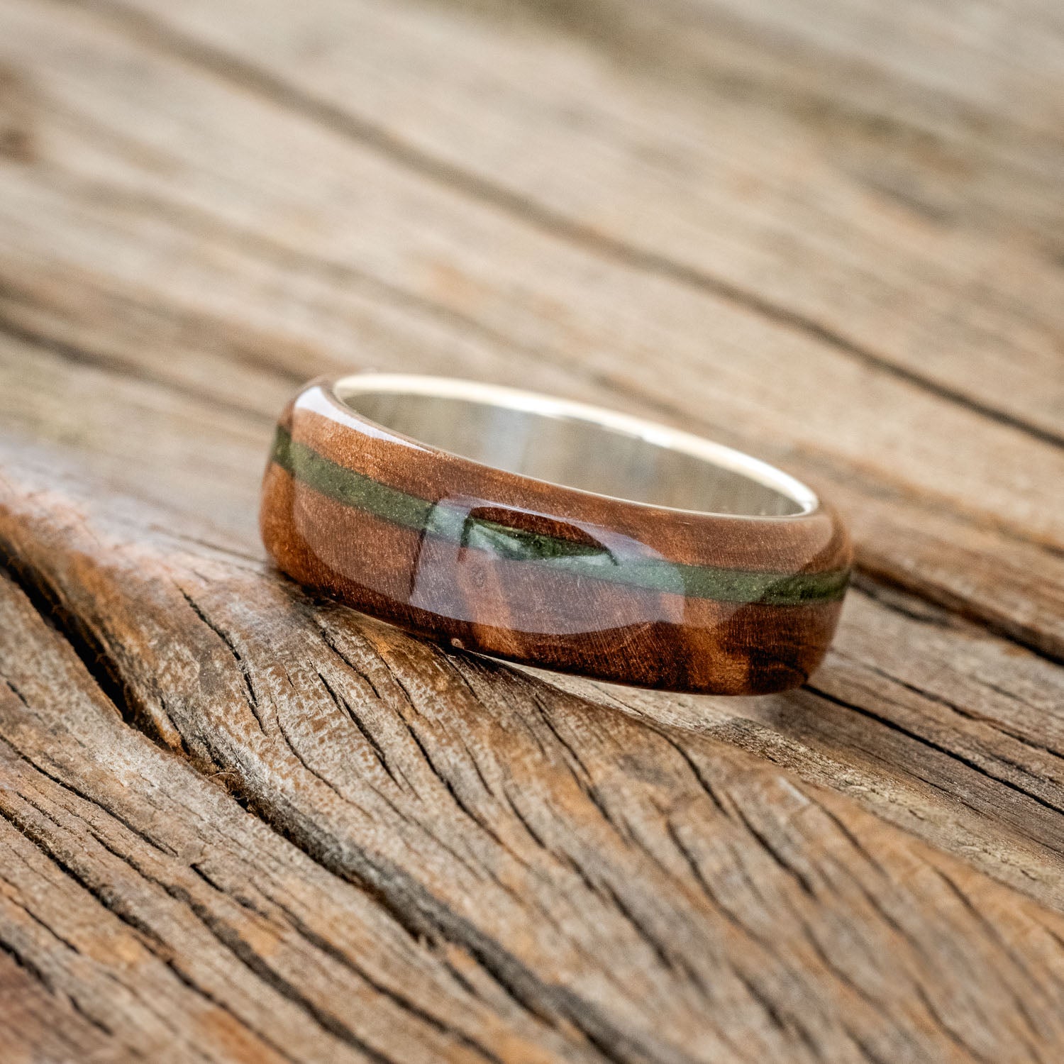 "REMMY" - REDWOOD & MOSS WEDDING RING-11