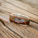 CUSTOM INVOICE FOR ORDER # 86750 - "REMMY" - REDWOOD & MOSS WEDDING RING-11