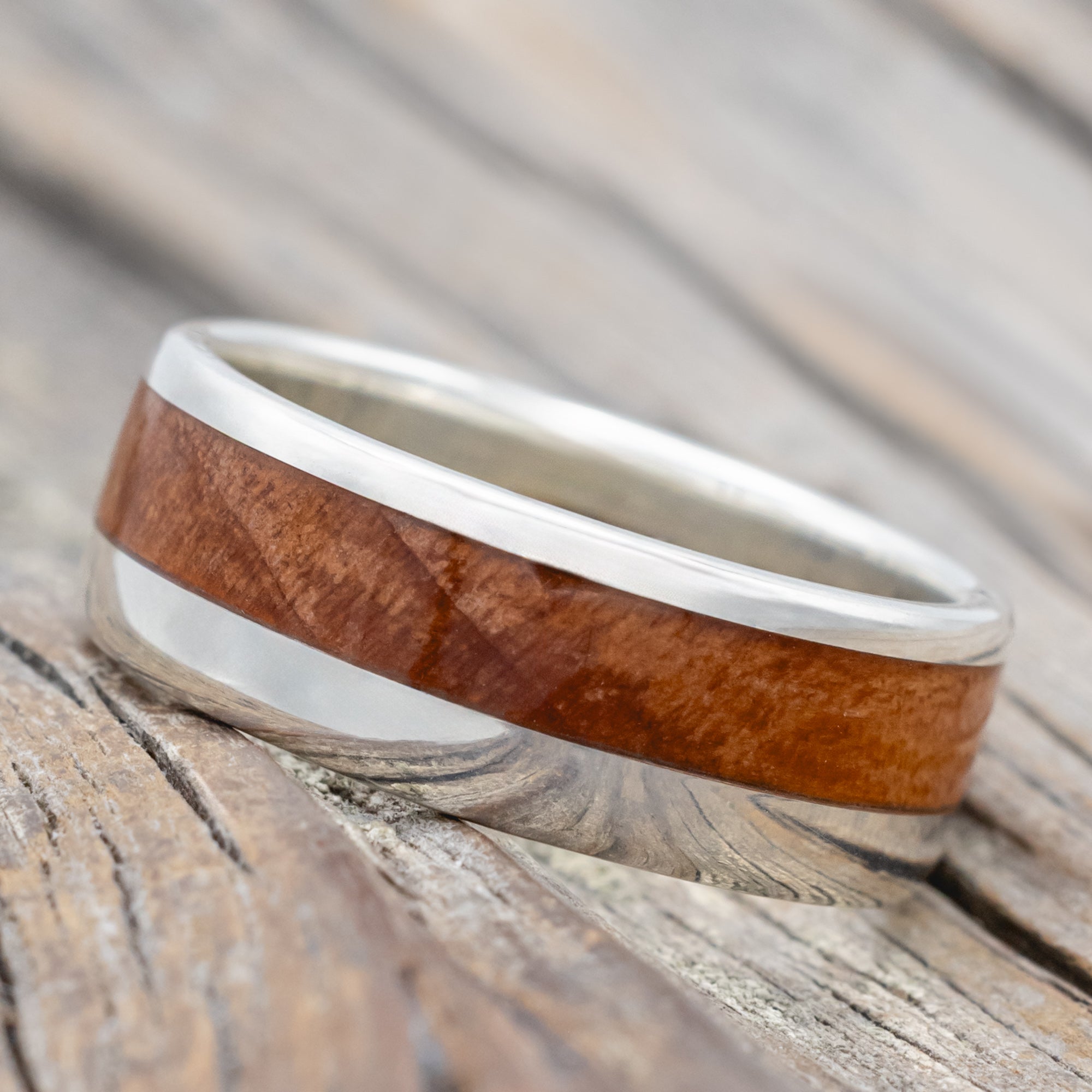 "Tanner" - Redwood Wedding Band