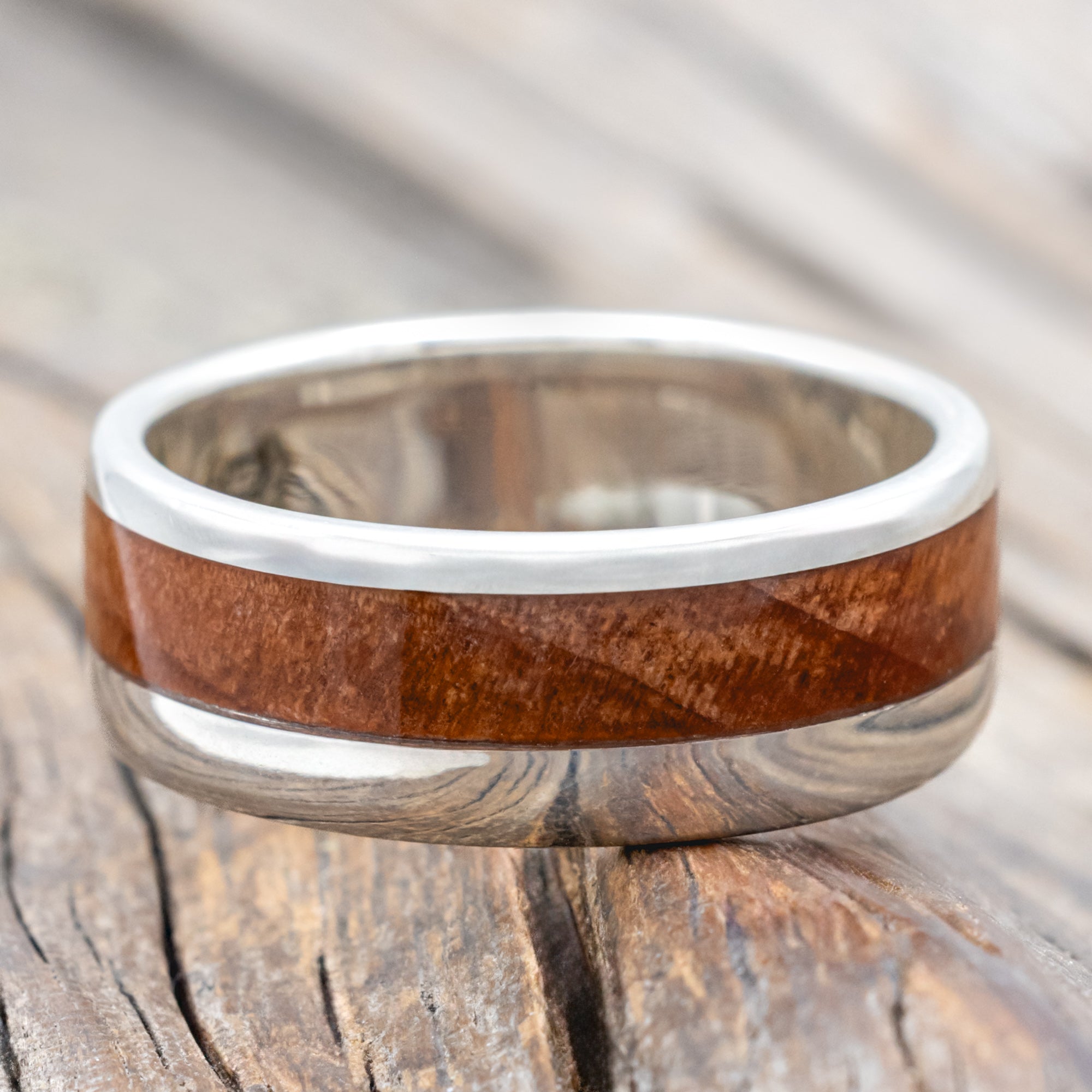 "Tanner" - Redwood Wedding Band