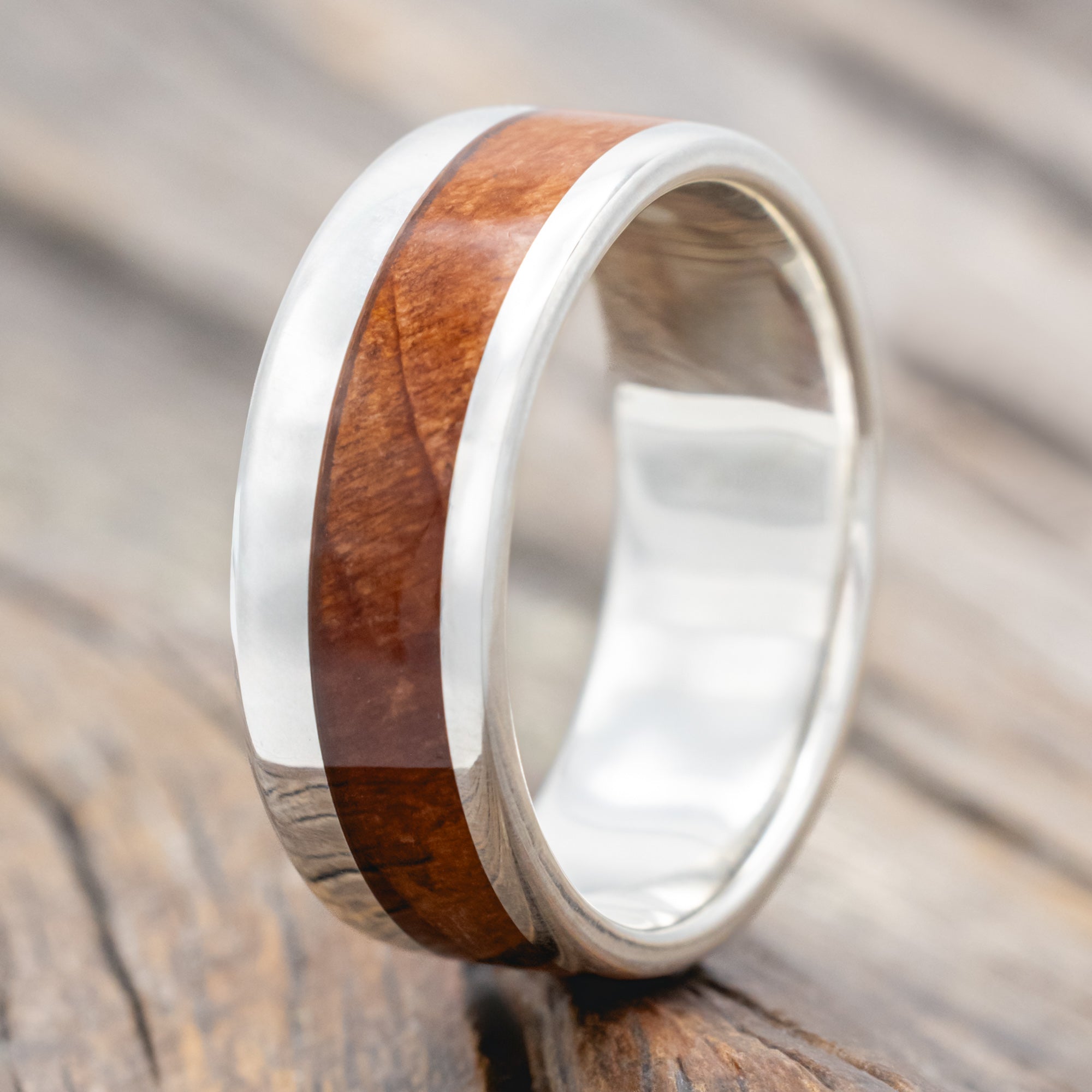 "Tanner" - Redwood Wedding Band