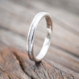 "VERTIGO" - MATCHING SET OF MOTHER OF PEARL WEDDING BANDS-Staghead Designs