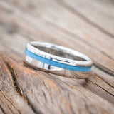 "VERTIGO" - TURQUOISE WEDDING RING-Staghead Designs