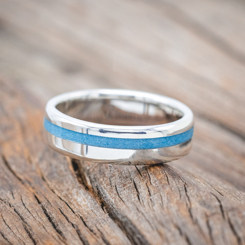 "VERTIGO" - TURQUOISE WEDDING RING-Staghead Designs