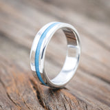 "VERTIGO" - TURQUOISE WEDDING RING-Staghead Designs