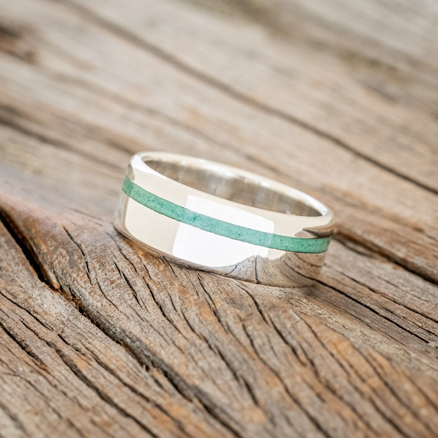 "VERTIGO" - MALACHITE WEDDING RING-8
