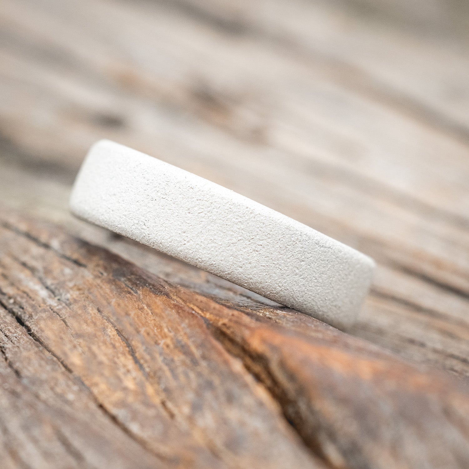 IRONWOOD CHANNEL LINED RING WITH SANDBLASTED FINISH-Staghead Designs