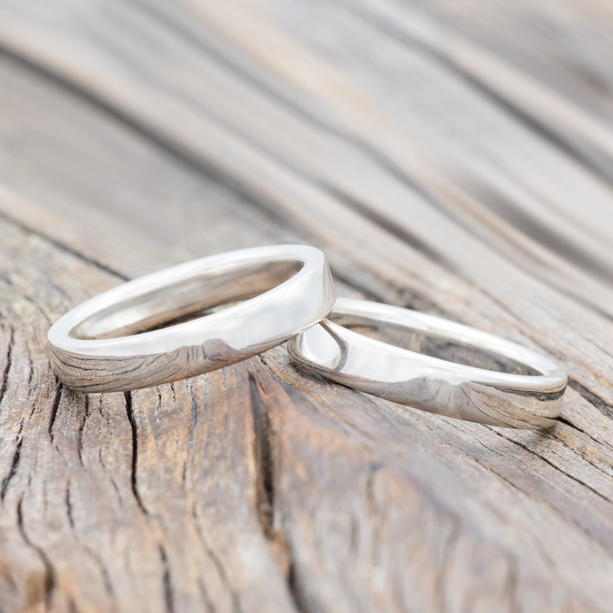 SOLID METAL MATCHING STACKING BANDS-Staghead Designs