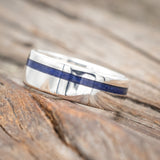 "VERTIGO" - LAPIS LAZULI WEDDING BAND-Staghead Designs