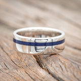 "VERTIGO" - LAPIS LAZULI WEDDING BAND-Staghead Designs