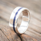 "VERTIGO" - LAPIS LAZULI WEDDING BAND-Staghead Designs