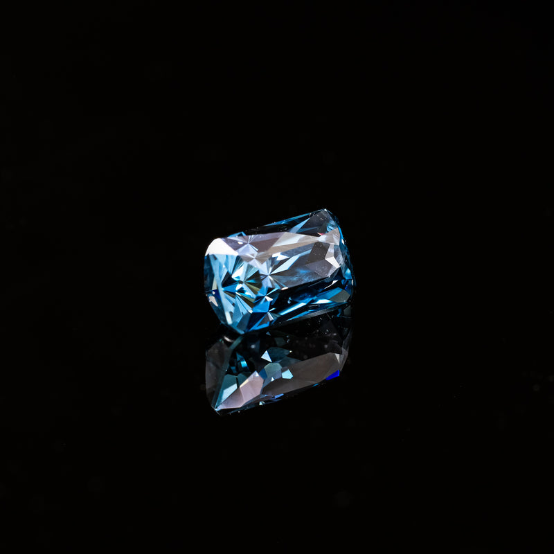 "SIREN" - RECTANGLE REGAL RADIANT CUT BLUE SAPPHIRE-6