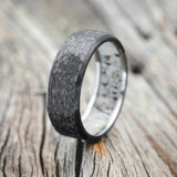 LINED WEDDING BAND WITH A CUSTOM FINISH-Staghead Designs