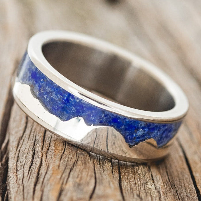 "HELIOS" - SILVER MOUNTAIN RANGE WEDDING BAND-Staghead Designs