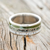 "RIO" - MOSS, CAMO & ANTLER WEDDING BAND-3