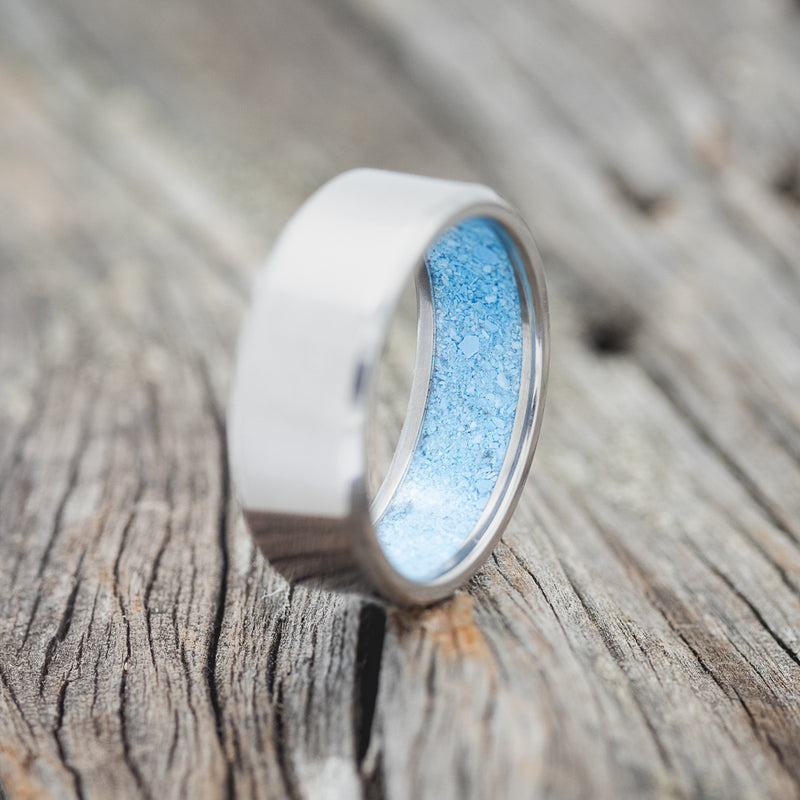 LINED WEDDING BAND WITH A CUSTOM FINISH-Staghead Designs