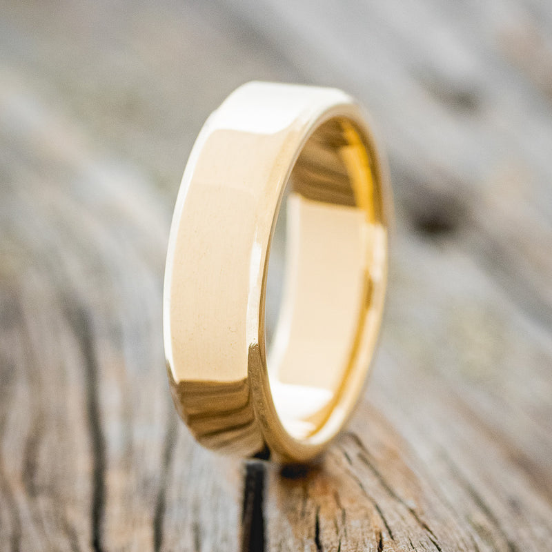 SOLID METAL HAND-TURNED WEDDING BAND-10