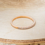 "STELLA" - DIAMOND STACKING WEDDING BAND - 14K ROSE GOLD - SIZE 7 1/4