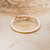 "ARTEMIS" - ANTLER STYLE STACKING BAND - 14K ROSE GOLD - SIZE 3 1/2-4