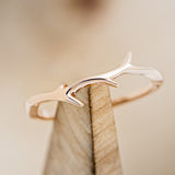 "ARTEMIS" - ANTLER STYLE STACKING BAND - 14K ROSE GOLD - SIZE 3 1/2-1