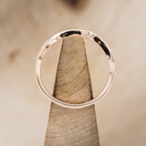 "ARTEMIS" - ANTLER STYLE STACKING BAND - 14K ROSE GOLD - SIZE 3 1/2-5