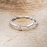 "ARTEMIS" - ANTLER STYLE STACKING BAND - SILVER - SIZE 10 1/4-2