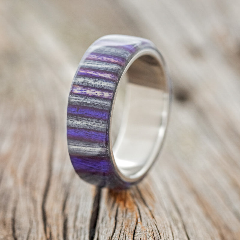 "HAVEN" - DYED BIRCH WOOD WEDDING RING - READY TO SHIP